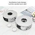 Miniatyrbild 7 av 8: Tekanna Värmare Rostfritt Stål Ventilationshål Design ihålig Tekanna Värmare för Hem Cirkulärt Hål