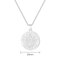 Miniatyrbild 4 av 5: Philip Jones St Christopher-halsband i rostfritt stål för män