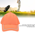 Miniatyrbild 7 av 8: Golfnät keps full bomull andningsbar solskydd justerbar svettabsorberande foderhatt för utomhusaktiviteter orange