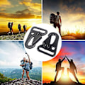 Miniatyrbild 7 av 7: Multifunktionella karbinhakar 10 st Mini karbinhakar Taktisk västspänne för utomhusbruk, camping, vandring, 25 mm