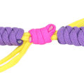Miniatyrbild 4 av 8: Ersättningsarmband Elastiskt Band Stickad Tvinnad Knut Nylon Smart Armbandsrem för Mi Band 8 Gul Mörklila