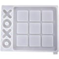 Miniatyrbild 1 av 5: X O Mold Brädspel Silikonharts Gjutform Kit DIY Silikonformar, för Epoxiharts Spelform