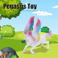 Miniatyrbild 8 av 8: Simulering Fe Pegasus Leksak Mytisk Fantasy Häst Färgglad Flygande Häst Modell Leksak