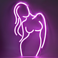 Miniatyrbild 8 av 8: LED-neonljus i form av en dam, USB-driven, väggdekorativ lampa för sovrum, butik, bar, fest, bröllop