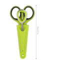 Miniatyrbild 4 av 8: 3 Set Multifunktionssax Linje Locktång Fiske Hook Remover Separator FiskeutrustningGrön