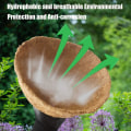 Miniatyrbild 3 av 5: 2 st kokosfoder för planteringskrukor Blomkrukematta Kokosfiberfoder Växtkorg Insatser Däckplanteringsfoder Blomkorgfoder Trågplanteringsinsats