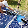 Miniatyrbild 2 av 5: Högkvalitativt Solpanelfäste i Aluminium, Justerbara Ändklämmor med Komplett Installationskit för 30mm Solpaneler med Ram, Enkel Installation för Platt Tak