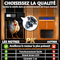 Miniatyrbild 3 av 5: Smart Poultry Guardian: Automatisk hönshusdörr, Auto-öppnare i aluminiumlegering med integrerad smart timer, anti-klämsensor för säker in- och utgång