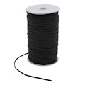 Miniatyrbild 1 av 7: 180 m elastisk stretchsnöre för kläder, klänning, sportbyxor, sytillbehör, svart, 3 mm elastiskt band, tunt