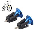 Miniatyrbild 1 av 8: 2PCS Cykelstyre Ändlock Cykelstyre Plugg för Mountainbikes LandsvägscyklarBlå