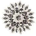 Miniatyrbild 1 av 8: Eleganta påsybara strasstenar, högkvalitativt glasmaterial med platt baksida, högprecisionssektion för DIY-hantverksprojekt Transparent Grå Silver