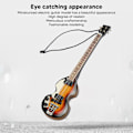 Miniatyrbild 8 av 8: Miniatyr elektrisk gitarrmodell innovativ simulering handgjord trägitarr dekoration för presenter samling 13