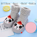 Miniatyrbild 3 av 5: Baby Sock Shoes 3 Par Non-Slip Golvstrumpor Pojkar Flickor Bomull Första Gåskor Medium Tube Babystrumpor Höst Vinter Cartoon Krypande Strumpor 0-3