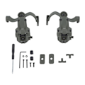 Miniatyrbild 2 av 8: 360 graders rotationshjälm guide adapter multivinkel rotationshjälm rail adapter ljud pickup brusreducering headset hjälm tillbehör