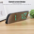 Miniatyrbild 7 av 8: LED Spegel Elektroniska Klockor 12H 24H Display Intelligent Ljussensor Modern Elektronisk Klocka Digital Väckarklocka för Sovrum Grön