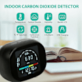 Miniatyrbild 8 av 8: Infraröd CO2-mätare Hög noggrannhet tydlig display Kompakt infraröd termometer Hygrometer med larmfunktion för hemmakontor