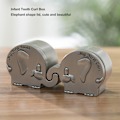 Miniatyrbild 7 av 8: 2-pack Små Minnesskrin Elefantform Förvaringsbehållare Metall Samlingsbox för Bebistand Lock Gåvor