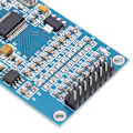 Miniatyrbild 5 av 8: 24-bit 8-kanals ADC-modul Datainsamlingskort Hög noggrannhet 30ksps Datautgångshastighet ADS1256