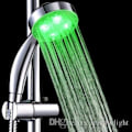 Miniatyrbild 4 av 5: LED duschhuvud 7 färger LED ABS Kromfinish Universal montering