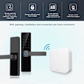 Miniatyrbild 8 av 8: Smart Lock Gateway Fingeravtryckslås Fjärrkontroll Realtidslarm Intelligent WiFi Gateway för Hemmet
