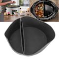 Miniatyrbild 1 av 8: 6QT Silikon Slow Cooker Liners Återanvändbara läckagesäkra 2 i 1 Slow Cooker Divider Liner Kökstillbehör för hem Grå