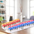 Miniatyrbild 1 av 8: Akryl Vas Klar Rektangulär Centerpiece Box Heminredning för Bröllopsfest 18 Hål