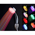 Miniatyrbild 5 av 5: LED duschhuvud 7 färger LED ABS Kromfinish Universal montering