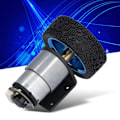 Miniatyrbild 1 av 8: Kodare Motoruppsättning 6mm Axel med Monteringsfäste för Smartbil Robot DIY DC6V JGB37‑52070RPM