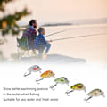 Miniatyrbild 8 av 8: 5 st Mini Fiskebeten Crankbait Realistiska Fiske Hårda Beten Kit med Låda för Havsvatten och Färskvatten Typ 3