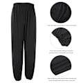 Miniatyrbild 6 av 10: Ice Silk Yoga Löpning Sport Fitness Gymnastikbyxor Kung Fu Taichi Bloomers (Svart L)