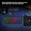 Miniatyrbild 7 av 8: Trådbundet speltangentbord 64 tangenter Mini RGB 3 bakgrundsbelysningar Skrivbord Notebook Datortillbehör