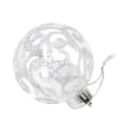 Miniatyrbild 3 av 8: 9 st julgranskulor utsökta plast krossäkra hängande julgransprydnader för hem silver