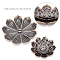 Miniatyrbild 1 av 8: 2 st Lotus Rökelsebrännare Stickhållare Zinklegering Multihåls Askuppsamlare Hushåll Inomhus Hantverk