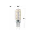 Miniatyrbild 2 av 3: G9 LED-lampa 7W, 700LM, 230V, 3 st kallvitt 6000K, 3 st varmvit 2800 - 3000k AC100-240V, dimbar, energibesparande, keramiskt sockel, standard