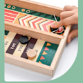 Miniatyrbild 8 av 8: Barn Träbord Hockeyspel Interaktivt Pedagogiskt Oändligt Kul Snabbt Sling Desktopspel