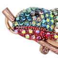 Miniatyrbild 5 av 8: Brosch Fashion Design Anole Look Fint utförande Vackert utseende Lätt Brosch PinGrön