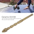Miniatyrbild 8 av 8: 5 st Cross Spearhead Borr Bits med 1/4 tum Hex Skaft för Glas Keramik Marmor 12mm Hål