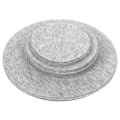 Miniatyrbild 1 av 8: Filt Tallriksförvaringsdelare Skydd, Premium Mjukt Filtmaterial Tallriksskydd för Porslinsglas Skydd i Kök &amp; Husbilar, Grå