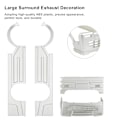 Miniatyrbild 7 av 8: RC bred karosseri kit stort omgivande lock LED-ljusmodifieringssatser för WPL D12 RC-lastbil silverröd