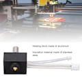 Miniatyrbild 8 av 8: Extruderuppvärmningsblockssats Aluminiumlegering 260℃ 3D-skrivartillbehör med termistor för Ender 3 S1