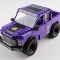 Miniatyrbild 1 av 6: Klassisk kreativ programmeringslåda, bygg din egen leksak, barns byggsats, programmering pickup truck leksak - lila