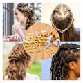 Miniatyrbild 4 av 8: Hår smycken ringar legering dreadlock fläta ringar klämmor för hårhänge accessoarer