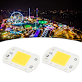 Miniatyrbild 1 av 8: 2 st LED COB-chip med hög effekt, drivrutinfri integrerad SMD-lampkula, ljusstark och effektiv vändbar COB-lampkula, varmt ljus, 30 W