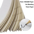 Miniatyrbild 7 av 7: A5-påfyllningspapper, 2 förpackningar linjerat papper + blankt papper, 6-håls ringpärm insatser papper planerbar påfyllningsbart papper
