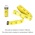 Miniatyrbild 2 av 6: 2-pack mjukt måttband för kroppen (120 tum 3M) Dubbelskala mjukt måttband, fickmåttband för sömnad skräddare tyg kroppsmätning, gul