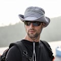Miniatyrbild 2 av 4: Solhatt herr UV-skydd safarihatt sommar utomhus fiskehatt buskehatt