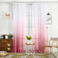 Miniatyrbild 3 av 8: Gradientfärgade Skira Gardiner, Ombre Design Ljusfiltrerande Stångficka Hängande Stil för Vardagsrum Sovrum Matsal Balkong, Rosa Gradient, 2