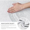 Miniatyrbild 3 av 5: Elastiskt sammetssoffa överdrag sofföverdrag med armstöd 1 del spandex stretch sammet elastiskt sofföverdrag för husdjur (vit, 3 sits)