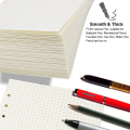 Miniatyrbild 6 av 7: A5-påfyllningspapper, 2 förpackningar linjerat papper + blankt papper, 6-håls ringpärm insatser papper planerbar påfyllningsbart papper