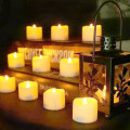 Miniatyrbild 5 av 7: LED-värmeljus Flamlösa ljus med timer [Förpackning om 12, varmvitt]